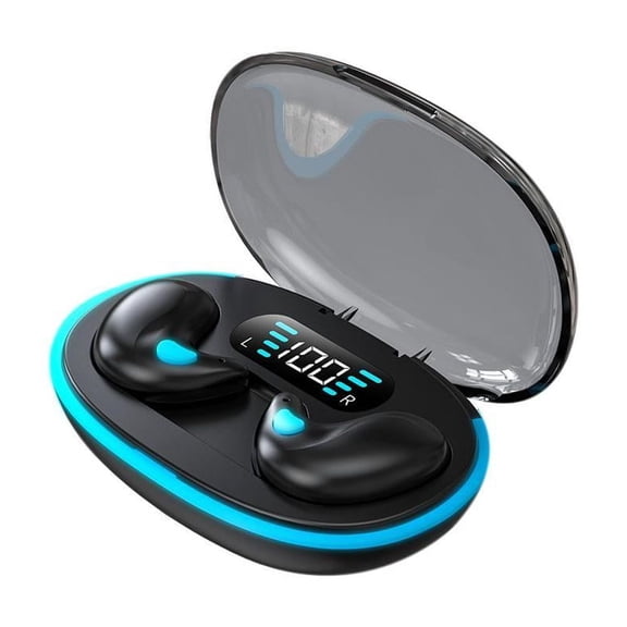 Invisible Sleep Bluetooth 5.3 Earbuds,Noise-Blocking Mini In-Ear Phones,LED Display Charging Case