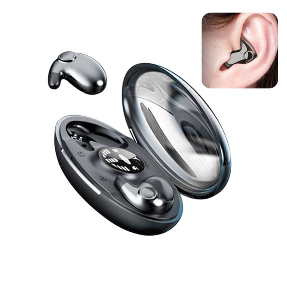 Invisible Sleep Wireless Earphone IPX5 Waterproof Double Noise Cancelling Y9M0