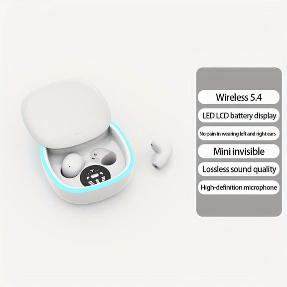 Invisible Smallest Mini Earbuds Wireless Ear Buds for Small Ears Canals, Discreet Low Profile Spy Earpiece Wireless Tiny Micro Hidden Headset with Microphone Small Headphones