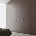thumbnail image 1 of Invisible Solid Hidden Door with Handle | Planum 0010 Primed with Silver Hidden Frame 24" x 96" Left-hand Inswing Silver Frame | Concealed Hinges Lock Handle | Modern Wardrobe Wood Frameless Doors, 1 of 6