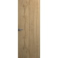 thumbnail image 1 of Invisible Solid Hidden Door with Handle | Planum 0010 Split Wood with Silver Hidden Frame 28" x 80" Right-hand Inswing Silver Frame | Concealed Hinges Lock Handle | Modern Frameless Doors, 1 of 6