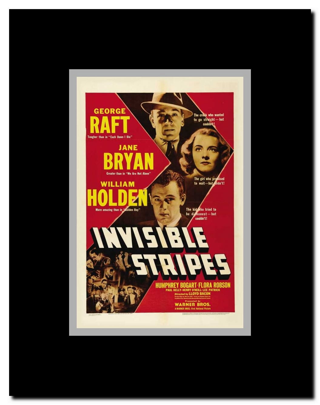 Invisible Stripes Framed Movie Poster