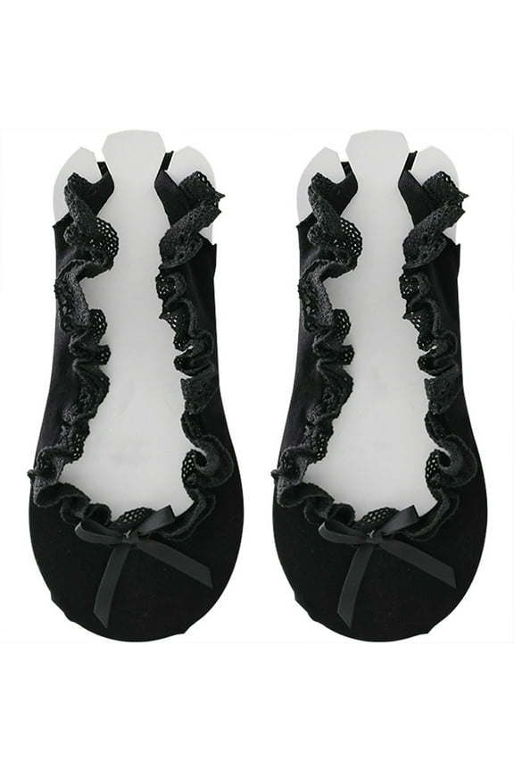 Invisible Toe Separator Socks – Thin Summer Open-Toe Socks for High Heels with Five-Toe Design for Comfort for Women (One Size, 6 Pair)