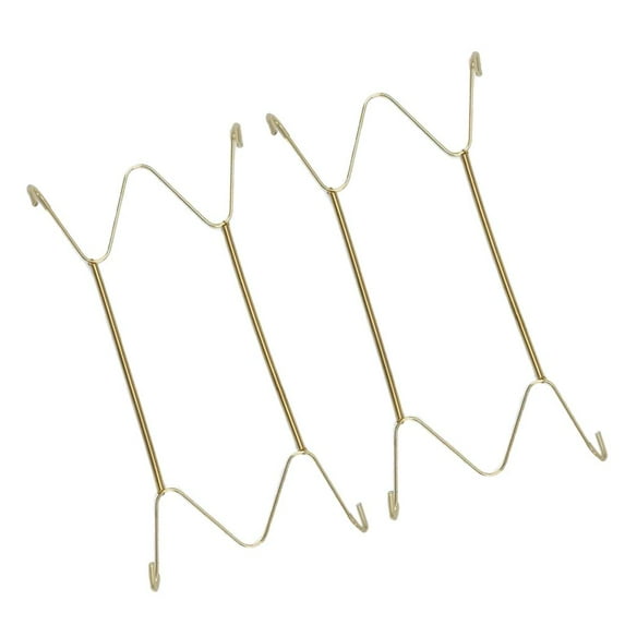 Invisible Wall Hanging Plate Hook Hanger Dish Display Holder W shape 6"""", 2pc 6 Inch
