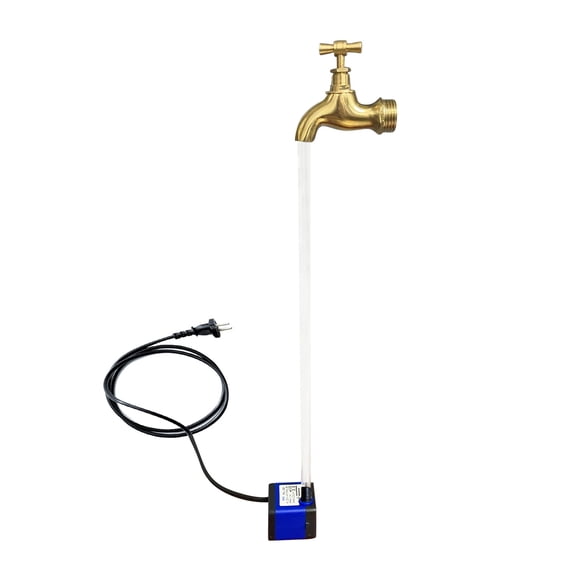 Invisible Watering Can Fountain, Metal, Easy Setup, Submersible Pump Included, for Home,Garden Decorative Water Feature