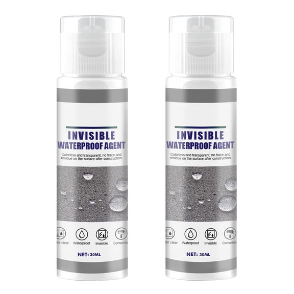 Invisible Waterproof Agent, 2-Piece 30Ml Self-Spraying Leak Repair Coating With Sealing Function, For Exterior Walls, Roofs, Pipe Joints, Window Sills