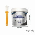 thumbnail image 1 of Invisible Waterproof Sealant Agent, Clear Water-Based Bonding & Insulating Coating, Anti-Leakage Sealant for Roofs, Walls, Cracks & Indoor & Outdoor Repairs (250G), 1 of 1
