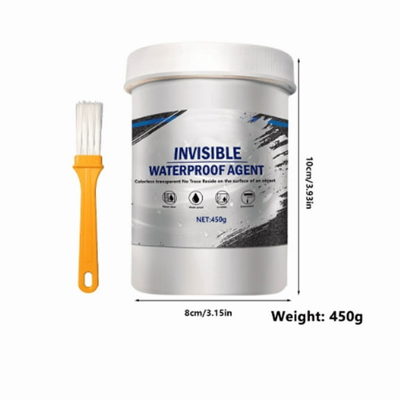 Invisible Waterproof Sealant Agent, Clear Water-Based Bonding & Insulating Coating, Anti-Leakage Sealant for Roofs, Walls, Cracks & Indoor & Outdoor Repairs (450G)