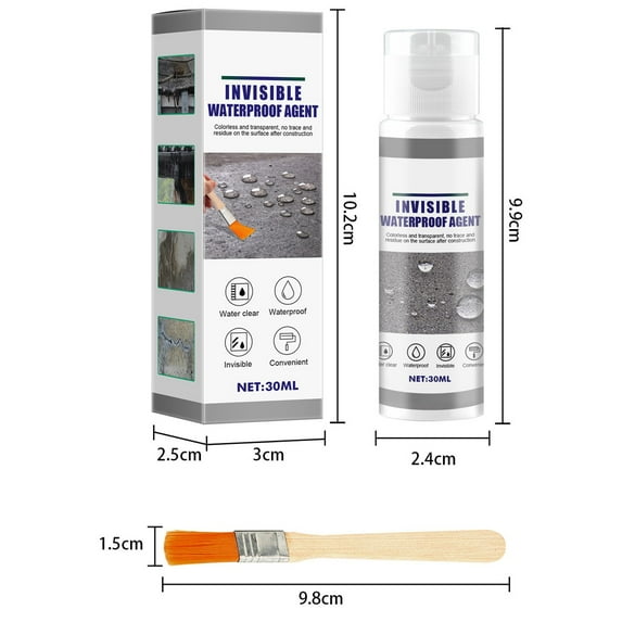 Invisible Waterproof Sealant Spray Transparent Leak Prevention Agent Self-Spray Type For Home And Outdoor Use Quick-Drying High Low Temperature Resistant Efficient Penetration To