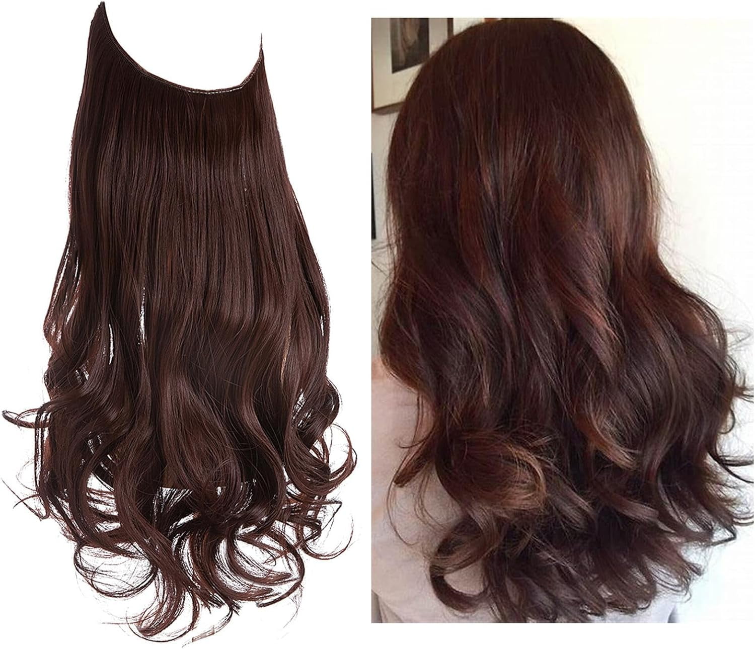 Aorsher Invisible Wire Hair Extensions Halo Hair Extension  display picture 1
