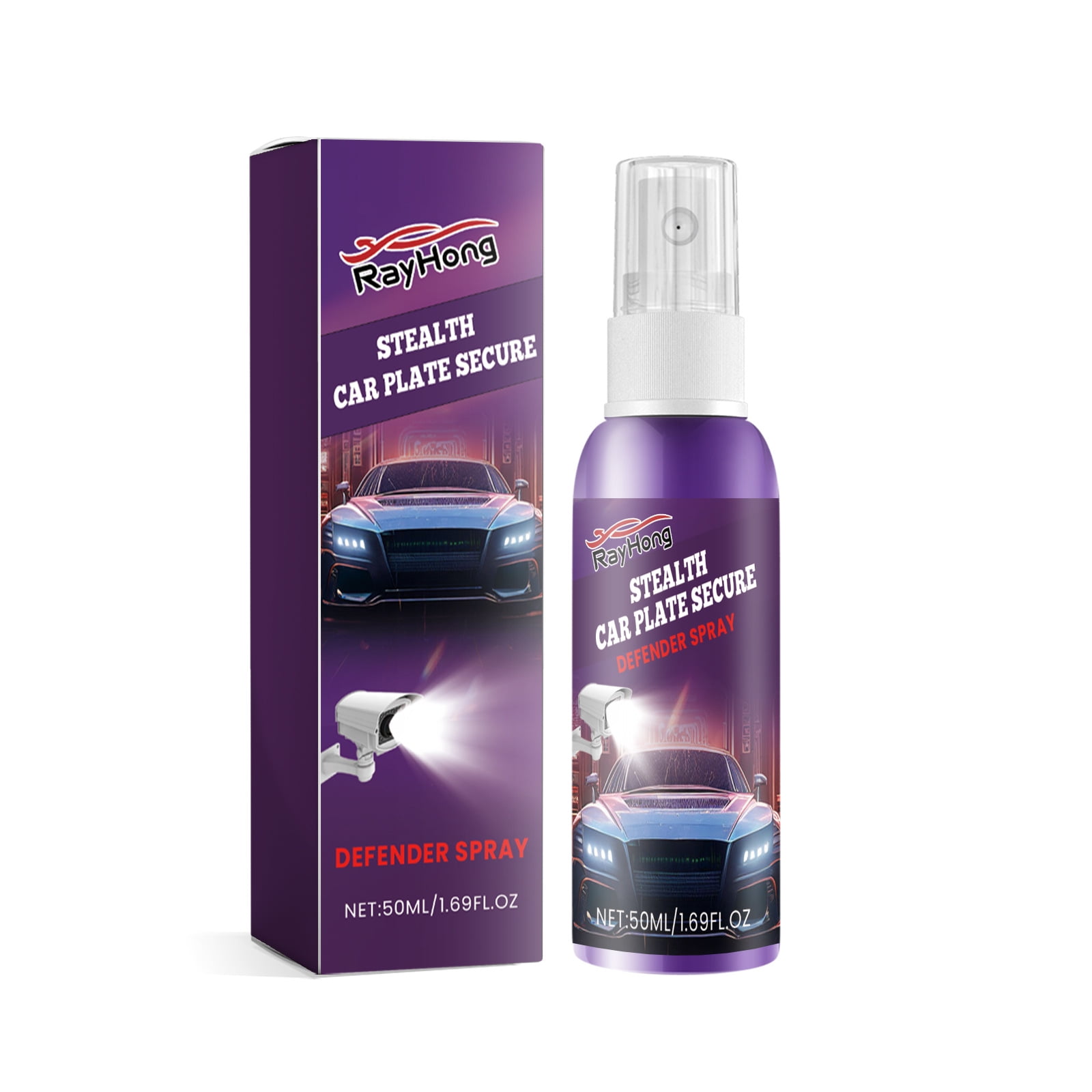 Invisible car license plate spray, durable and effective transparent