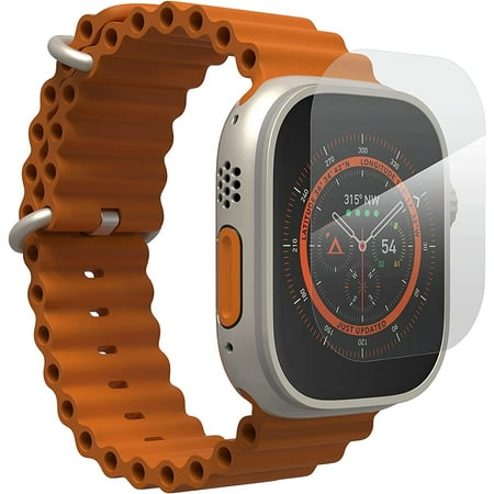 InvisibleShield Ultra Clear – Compatible with Apple Watch Ultra, Watch Size: 49mm Face - Film Screen Protector