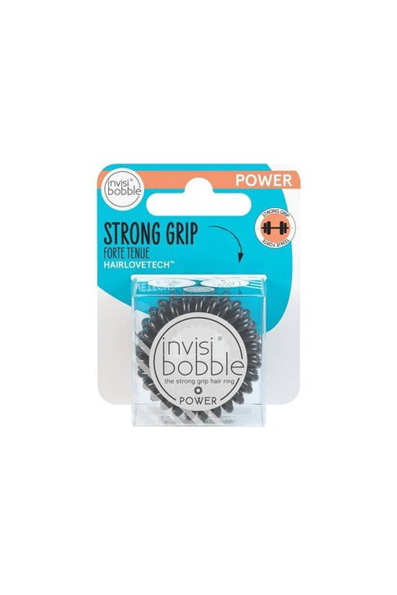 Black Strong Grip Power Hair Ring 3 Pack