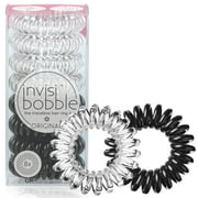 Invisibobble Original Black & Clear Traceless Hair Ring 8 Pack