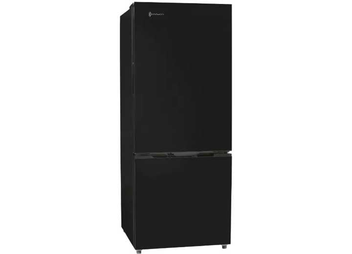 Invision 180-2562 10.7 BMF Refrigerator 12 Volt Black Color Dual Swing