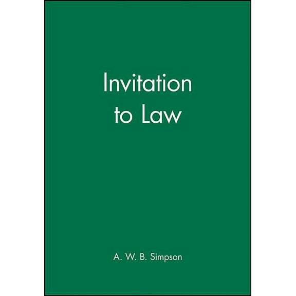 Invitation: Invitation to Law (Paperback)