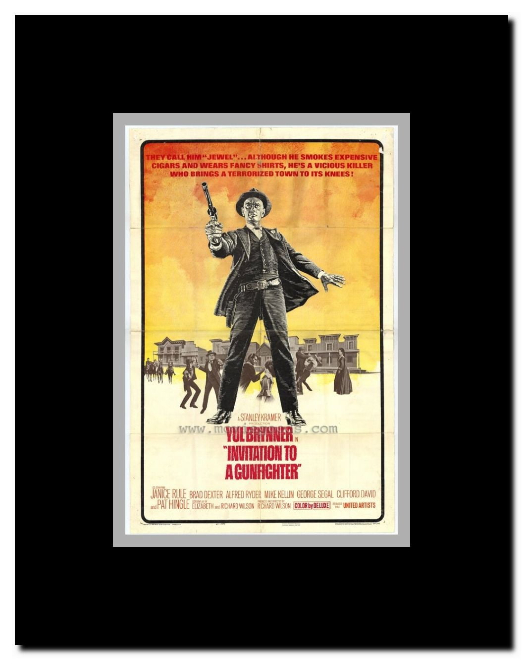 Invitation to a Gunfighter Framed Movie Poster