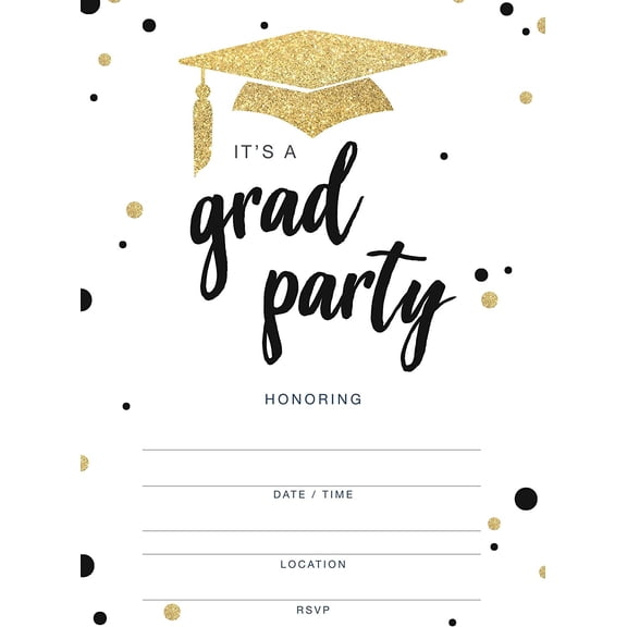 Invitations for Graduation Party - 20 Cards with Envelopes