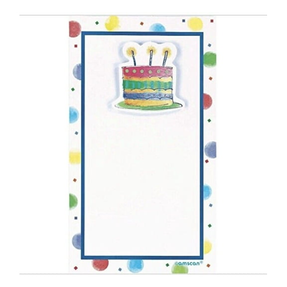 Invite Watercolor Cake Imprintable Invitations 8ct