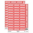 thumbnail image 1 of Invoice Border Top Bottom Sticker Set - Red - Gloss Finish - 1.5" Small, 1 of 7