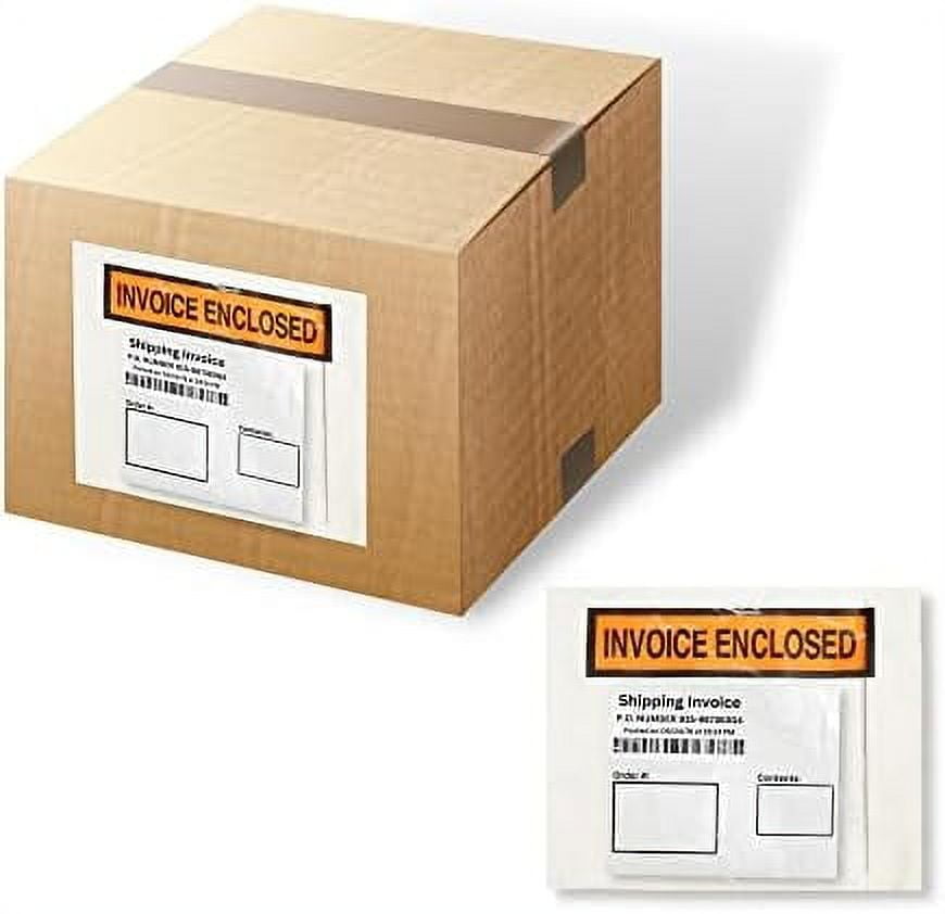 Invoice Enclosed Packing List Envelopes Panel Face Back Load 4.5" X 5.5
