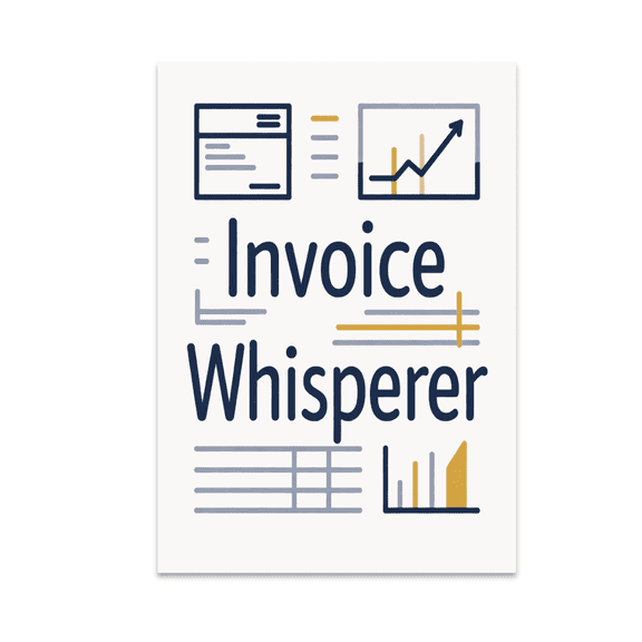 Invoice Whisperer Minimalist Art - Office Decor - 13x19 Poster Print