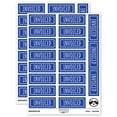 thumbnail image 1 of Invoiced Double Line Border Billed Sticker Set - Dark Blue - Matte Finish - 2.00" Large, 1 of 7
