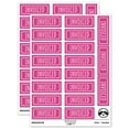 thumbnail image 1 of Invoiced Double Line Border Billed Sticker Set - Hot Pink - Matte Finish - 2.00" Large, 1 of 7