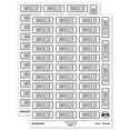 thumbnail image 1 of Invoiced Double Line Border Billed Sticker Set - White - Gloss Finish - 1.5" Small, 1 of 7