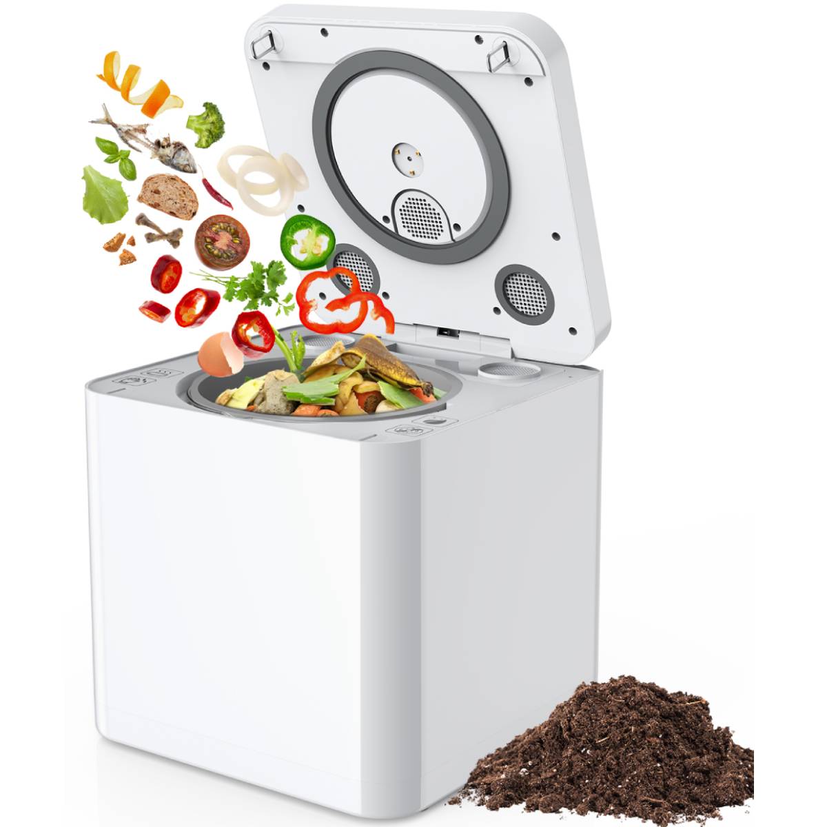 Involly 3.3L Electric Kitchen Composter, Turn Food Waste to