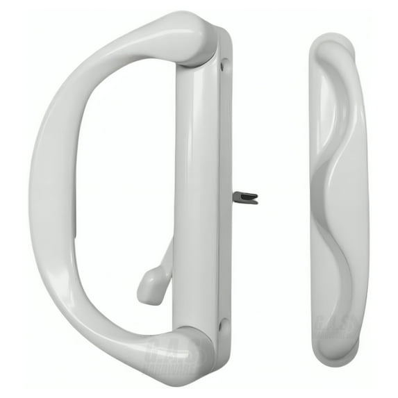 Involute Sliding Patio Door Handle Set - Handle Replacement Set for Patio Glass Screen Door Repair | Sliding Door Pull Handle Set Fits 4-15/16" Hole Spacing