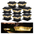 thumbnail image 2 of 6-Pack Solar Post Cap Lights – LED, 78 Lumens, Dusk-to-Dawn For 6x6 Posts (Black/Copper/White) 2 of 3