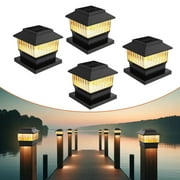 Solar Fence Post Light Semi-Circle 6 LED Waterproof Powered Wall Lights Outdoor Wall Mount Decorative Lights for Garden Patio Deck Yard Stairway Driveway,Pack of 2 Solar Fence Post Light Semi-Circle 6 LED Waterproof Powered Wall Lights Outdoor Wall Mount Decorative Lights for Garden Patio Deck Yard Stairway Driveway,Pack of 2