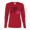 thumbnail image 1 of Involved with Alcohol Valentine's Day Women's Long Sleeve Shirt-Red-Large, 1 of 4