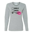 thumbnail image 1 of Involved with Alcohol Valentine's Day Women's Long Sleeve Shirt-Sports Grey-XXL, 1 of 4