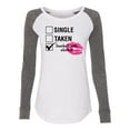 thumbnail image 1 of Involved with Alcohol Valentine's Day Women's Raglan Long Sleeve Shirt-White/Granite-Small, 1 of 4