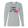 thumbnail image 1 of Involved with Beer Valentine's Day Women's Long Sleeve Shirt-Sports Grey-Large, 1 of 4