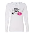 thumbnail image 1 of Involved with Beer Valentine's Day Women's Long Sleeve Shirt-White-XXL, 1 of 4