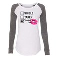 thumbnail image 1 of Involved with Beer Valentine's Day Women's Raglan Long Sleeve Shirt-White/Granite-XXL, 1 of 4