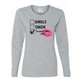 thumbnail image 1 of Involved with Cake Valentine's Day Women's Long Sleeve Shirt-Sports Grey-Small, 1 of 4