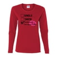 thumbnail image 1 of Involved with Coffee Valentine's Day Women's Long Sleeve Shirt-Red-XXL, 1 of 4