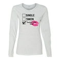 thumbnail image 1 of Involved with Food Valentine's Day Women's Long Sleeve Shirt-Ash-Medium, 1 of 4