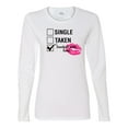 thumbnail image 1 of Involved with Food Valentine's Day Women's Long Sleeve Shirt-White-Medium, 1 of 4