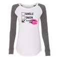 thumbnail image 1 of Involved with Food Valentine's Day Women's Raglan Long Sleeve Shirt-White/Granite-XXL, 1 of 4
