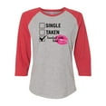 thumbnail image 1 of Involved with Food Valentine's Day Women's Raglan Shirt-Vintage Heather/Vintage Red-XXL, 1 of 4