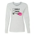 thumbnail image 1 of Involved with Tacos Valentine's Day Women's Long Sleeve Shirt-Ash-XL, 1 of 4