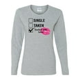 thumbnail image 1 of Involved with Tacos Valentine's Day Women's Long Sleeve Shirt-Sports Grey-3xl, 1 of 4