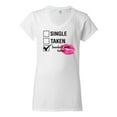 thumbnail image 1 of Involved with Tacos Valentine's Day Women's V-Neck Shirt-White-XL, 1 of 4