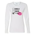 thumbnail image 1 of Involved with Wine Valentine's Day Women's Long Sleeve Shirt-White-Medium, 1 of 4