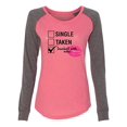 thumbnail image 1 of Involved with Wine Valentine's Day Women's Raglan Long Sleeve Shirt-Coral/Granite-XXL, 1 of 4